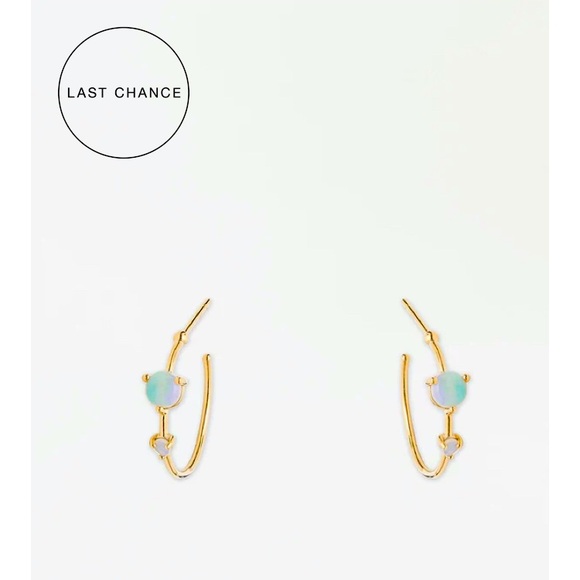 WWAKE Jewelry - WWAKE Gold and Opal Earrings